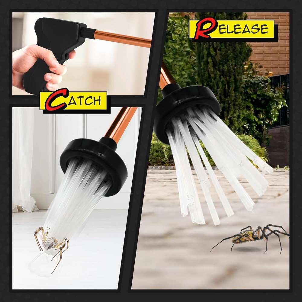 SpiderClaw Unique Foldable Humane Bug Catcher - NEW in Box!! US SELLER!!