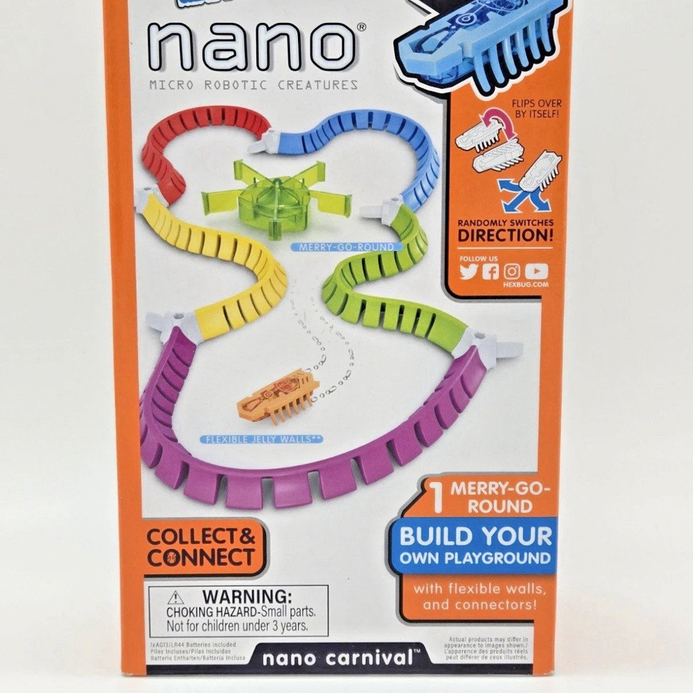 Nano Micro Robotic Creatures Hexbug Educational Learning Toy Merry Go Round RARE