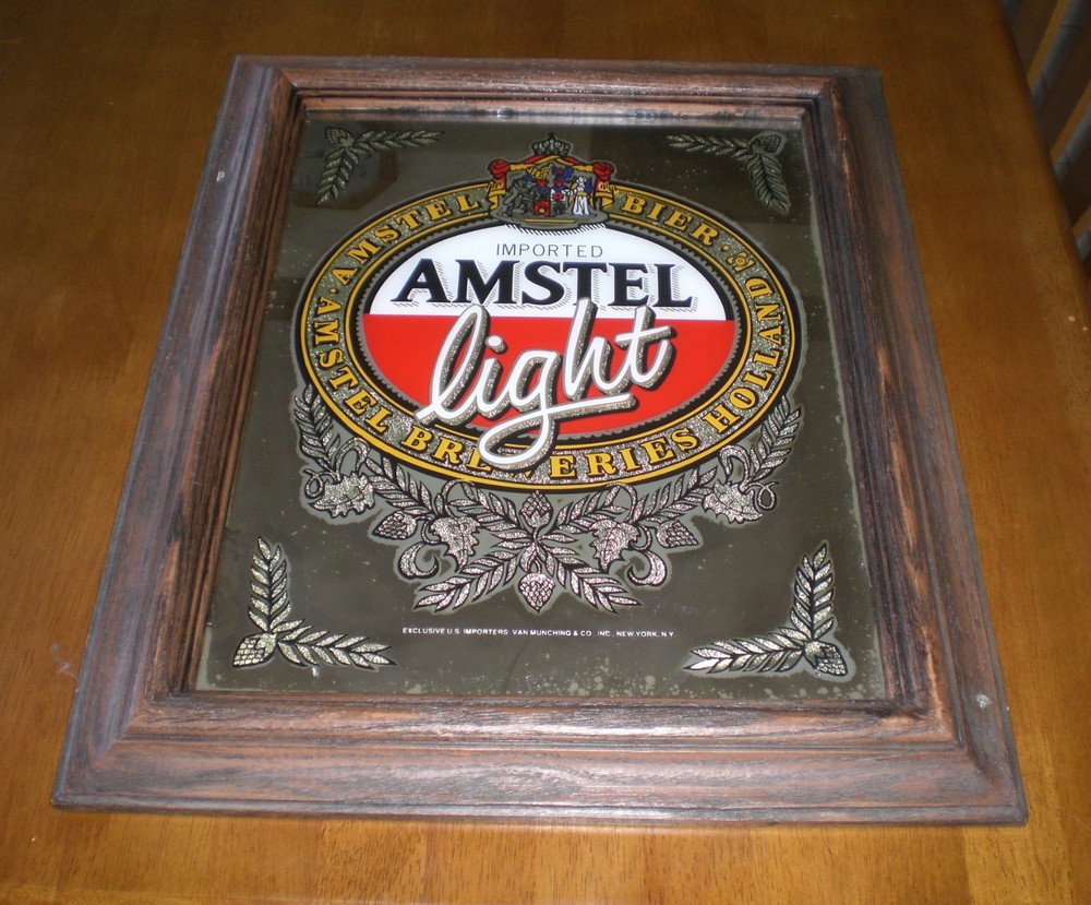 AMSTEL LIGHT BEER MIRROR