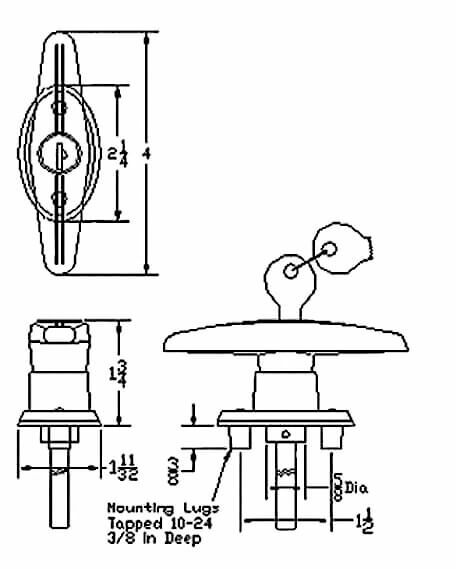 Bauer Clockwise T-Handle Lock Kit | Bauer T311