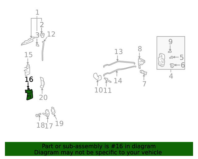Genuine GM Lower Hinge 10430807