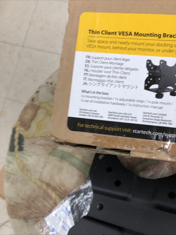 ONLY ONE NEW STARTECH (HARD-TO-FIND MADE EASY) THIN CLIENT VESA MOUNTING BRACKET