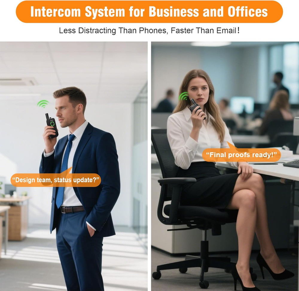 ChunHee Wireless Intercom System for Home Caregiver Pager Intercom for Elderly w