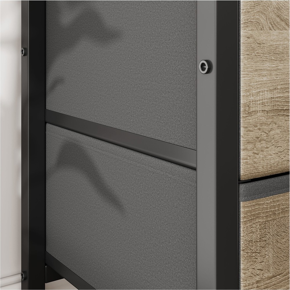 2 Pack Night Stand With Charging Station And Light Bedside End Table ༝