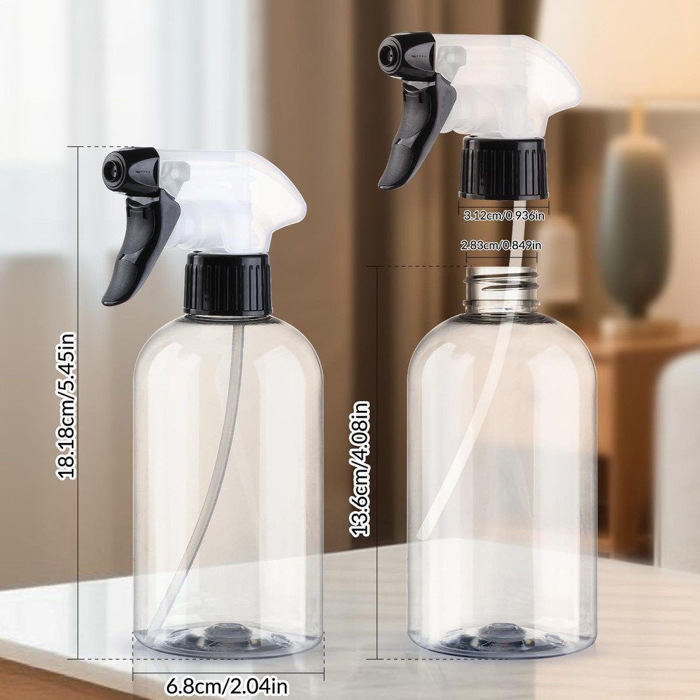 BPAFree Spray Bottle 10oz/300ml Adjustable MistStream Refillable