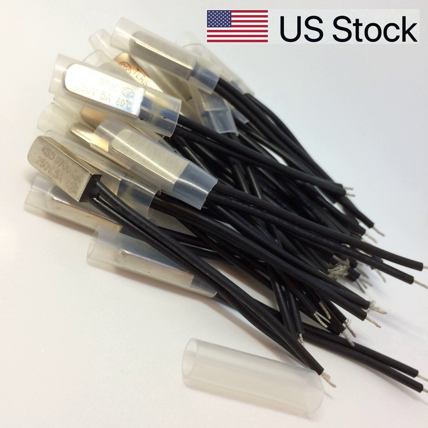 KSD9700 Temperature Switch Thermostat Thermal Protector NC, NO, 5A 250V US Stock