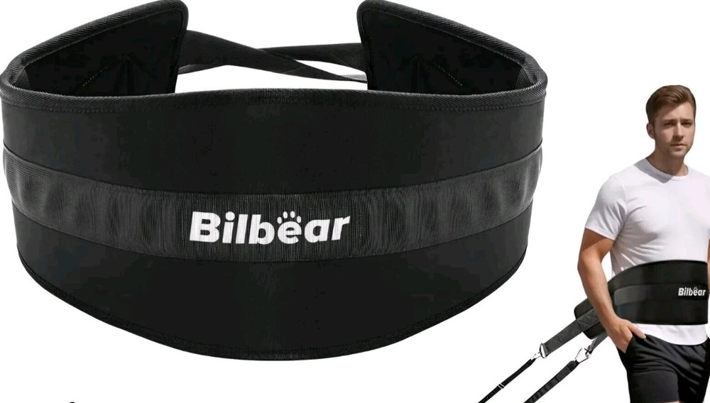 Sled Pulling Belt,Adjustable Sled Training Waist Belt, BELT ONLY