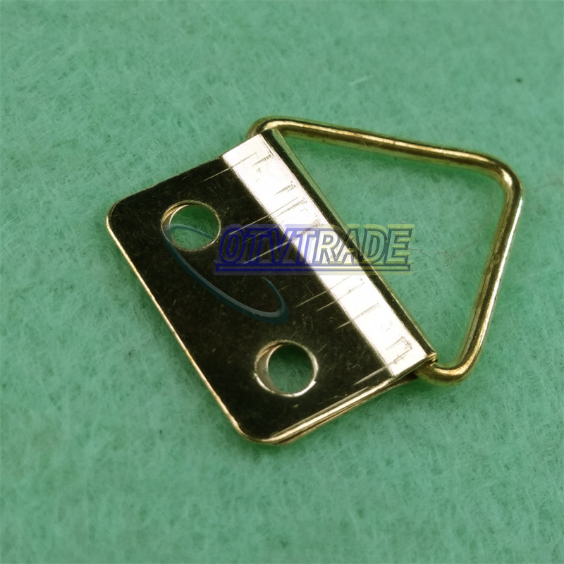 50pcs Golden Triangle Hanging D-Ring Picture Frame NEW