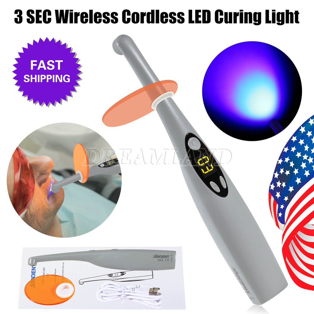 USA Dental Wireless Curing Light 1 Second LED Lamp