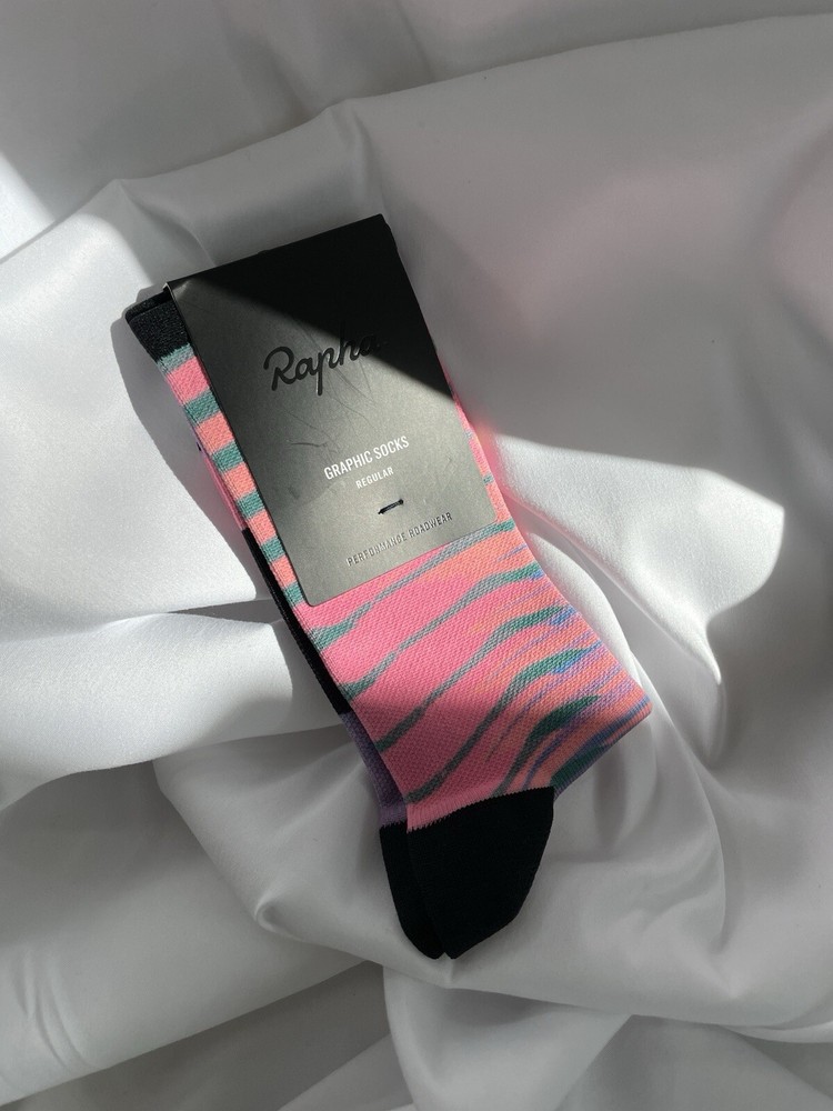 RAPHA Southern Hemisphere Pro Team Socks Size Regular Medium NWT - Graphic