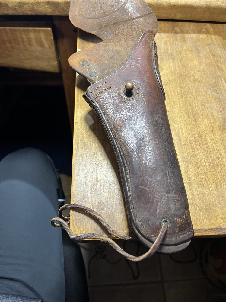Antique 1918 US Flap Leather Holster