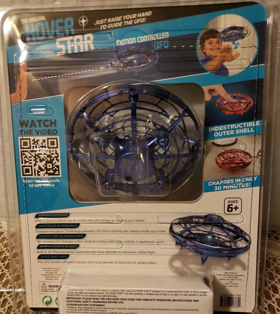 Hover Star Motion Controlled UFO R/C Drone Blue