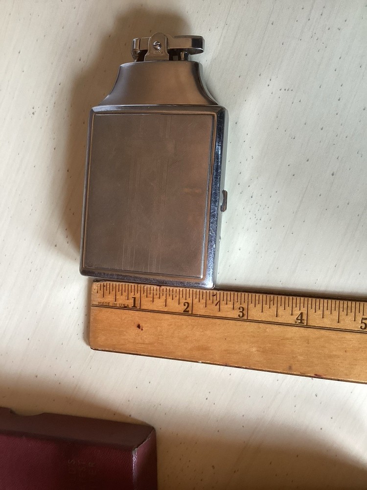 Vintage Ronson Cigarette Case & Lighter Original Old Box