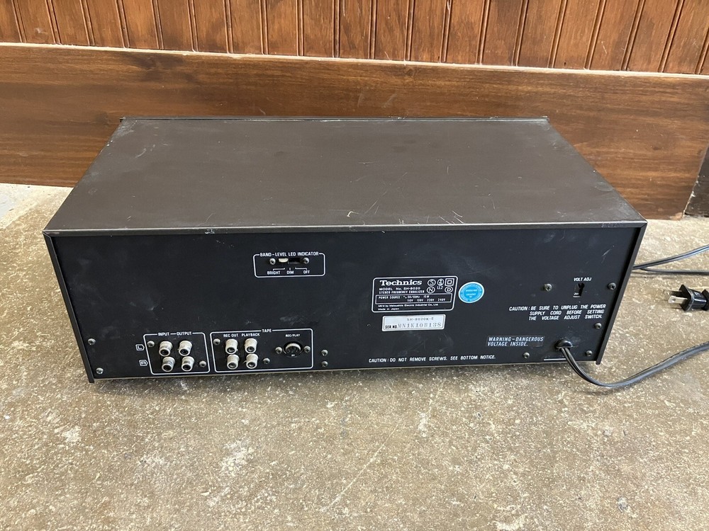 TECHNICS SH 8020 STEREO FREQUENCY EQUALIZER Tested Working
