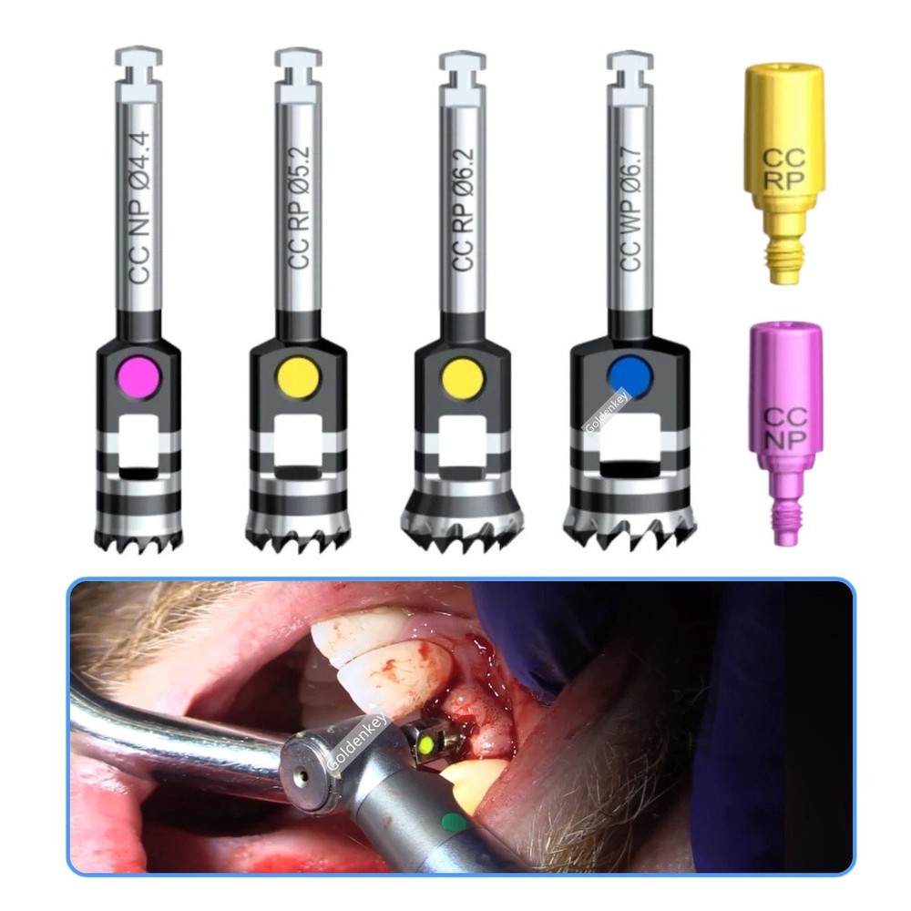 Dental Bone Mill with Guide Conical Connection NP RP WP Fit NobelReplace ACTIVE