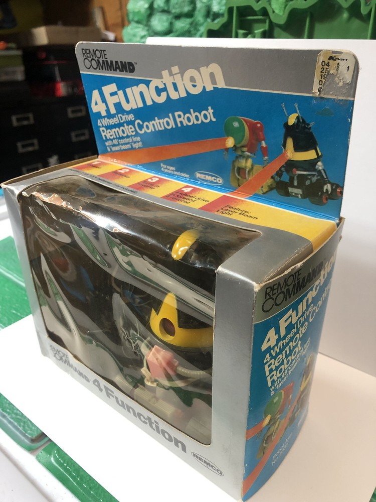 Vintage 1983 Remco Remote Command 4 Function Robot New In Package