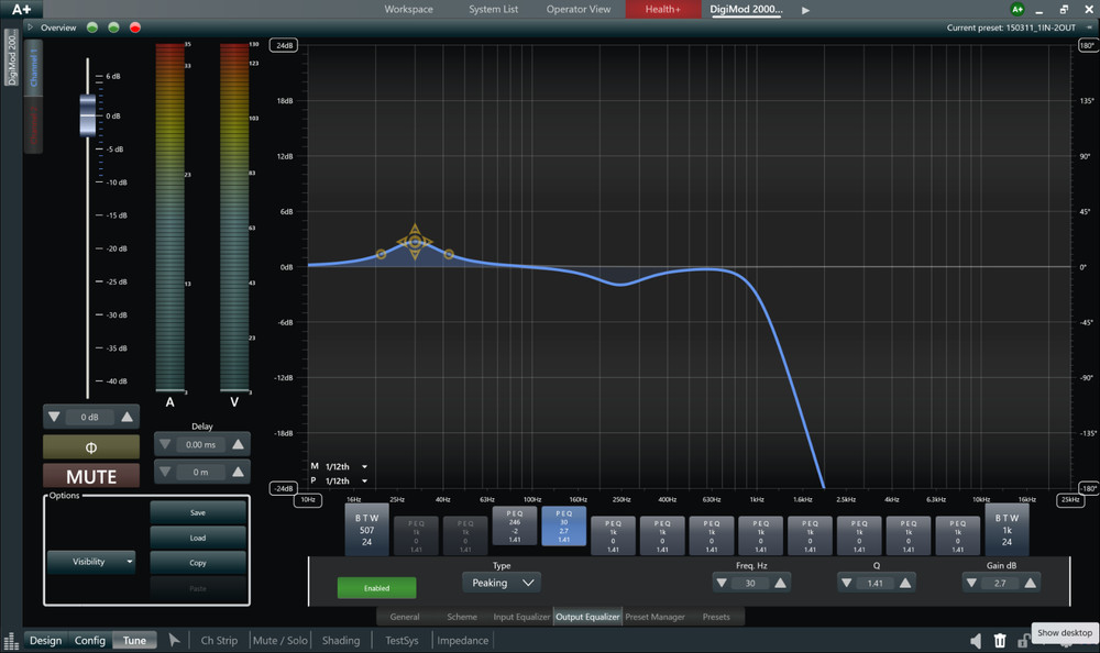 Powersoft DigiMod 2000HV - High output audio amplifier with heatsink & DSP
