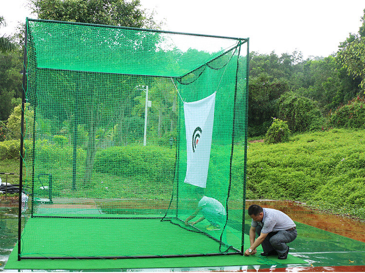 9.8ft Cube Golf Hitting Driving Cage Practice Net Training Aid Golf Target
