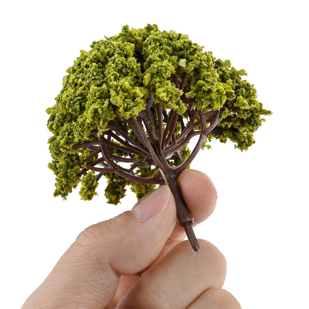 20pcs Model Trees Plastic Micro Landscape Miniature Garden Decor Layout Diorama