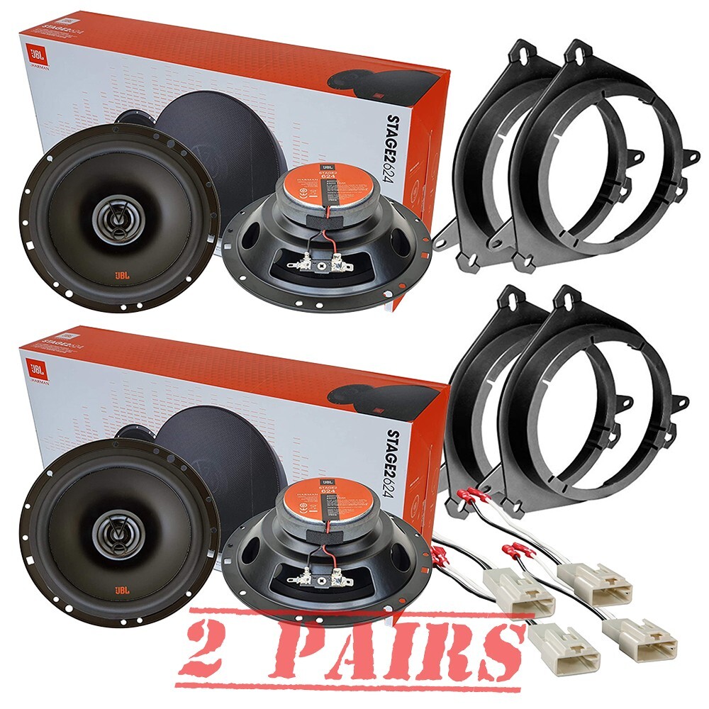 JBL Stage2 240 Watt Front & Rear Car Speaker Replacement for 2005-2012 Scion TC