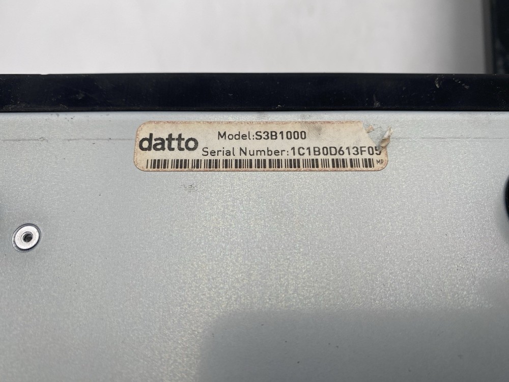 Datto S3B1000 4 Bay 3.5" NAS Storage Diskless / Missing One Caddy