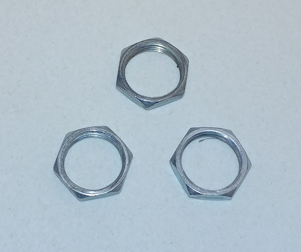 3x Three 1/2" Toggle Switch Nuts Other Switches Secure Retaining Nut Replacement