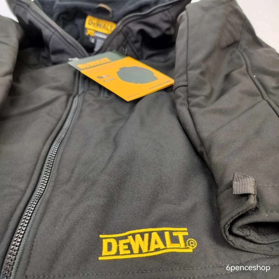 NEW!!! SMALL DEWALT DCHJ060ABD1-S Black Soft Shell Heated Work Jacket w/batt.