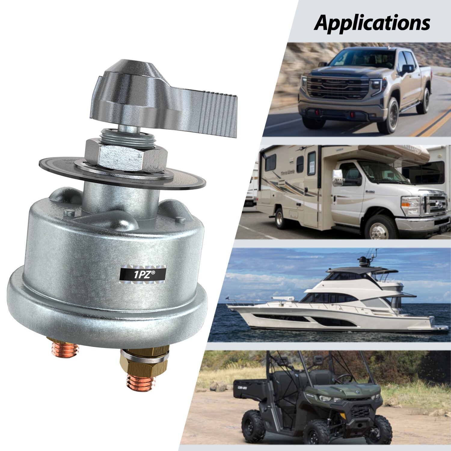 300A 12V High Current Master Battery Disconnect Switch Heavy Duty Power Cut Off