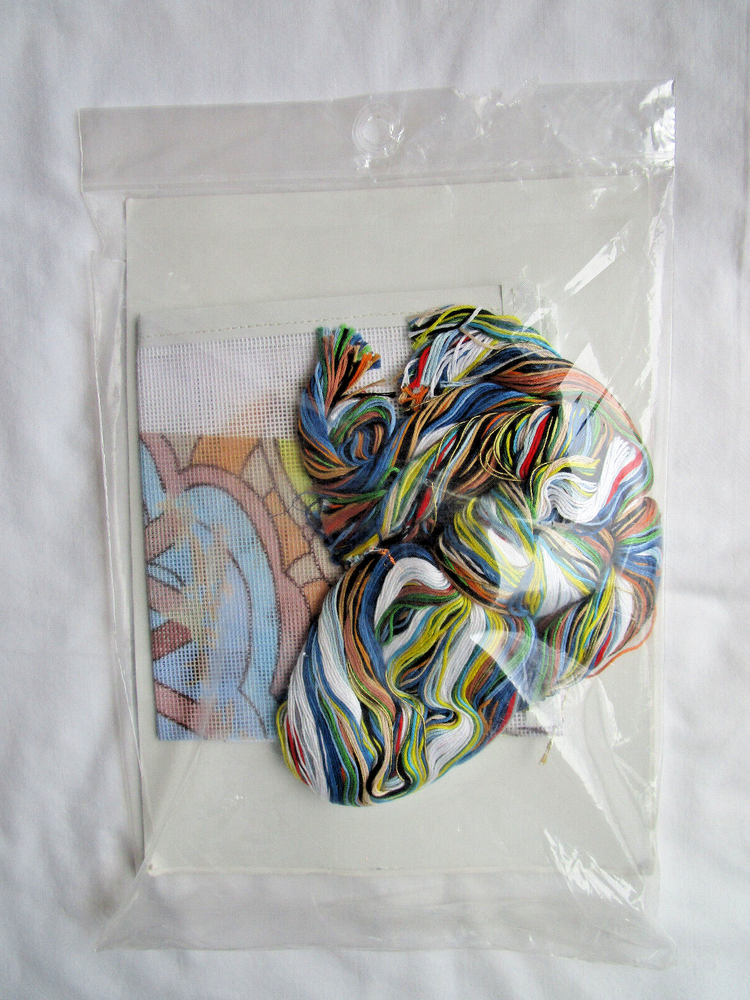 Candamar Designs "Stained Glass Nativity Stocking” Needlepoint Kit