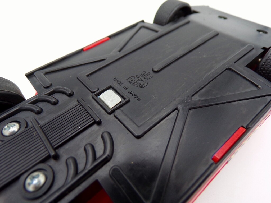 Vintage 70's T.P.S Japan Plastic Pull Back Lamborghini Countach NOS Nomura Toys