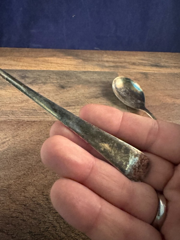 EPNS Silverplated Salad Server Set Plain Pattern Modern Design