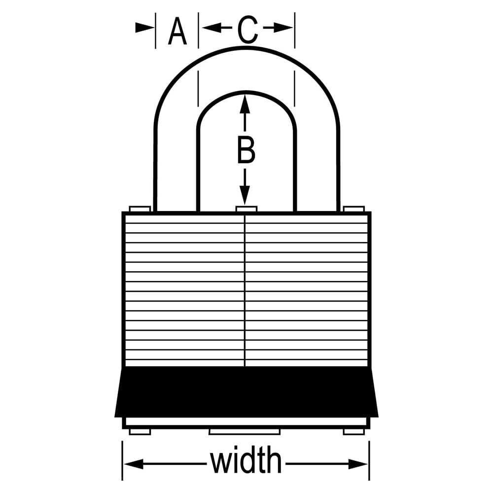 MLK3T High Security Padlock 2 / Pack Silver