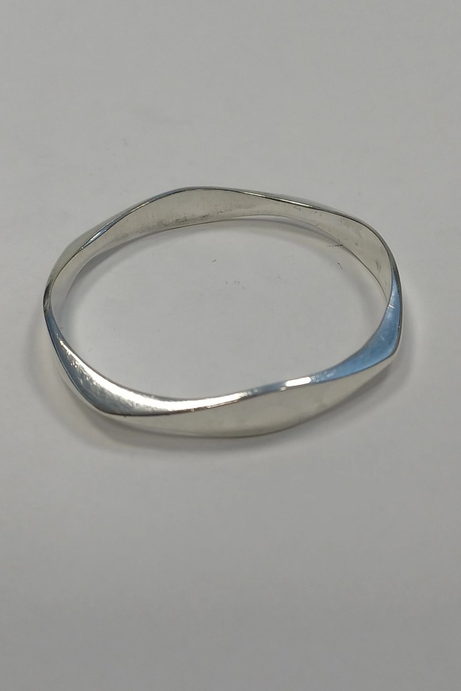 Brdr. Bjerring Square Shaped Bangle in Sterling Silver