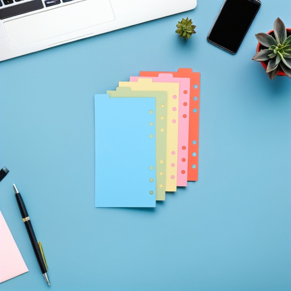 6 Set Binder Partition Index Divider Page Folder Section Dividers