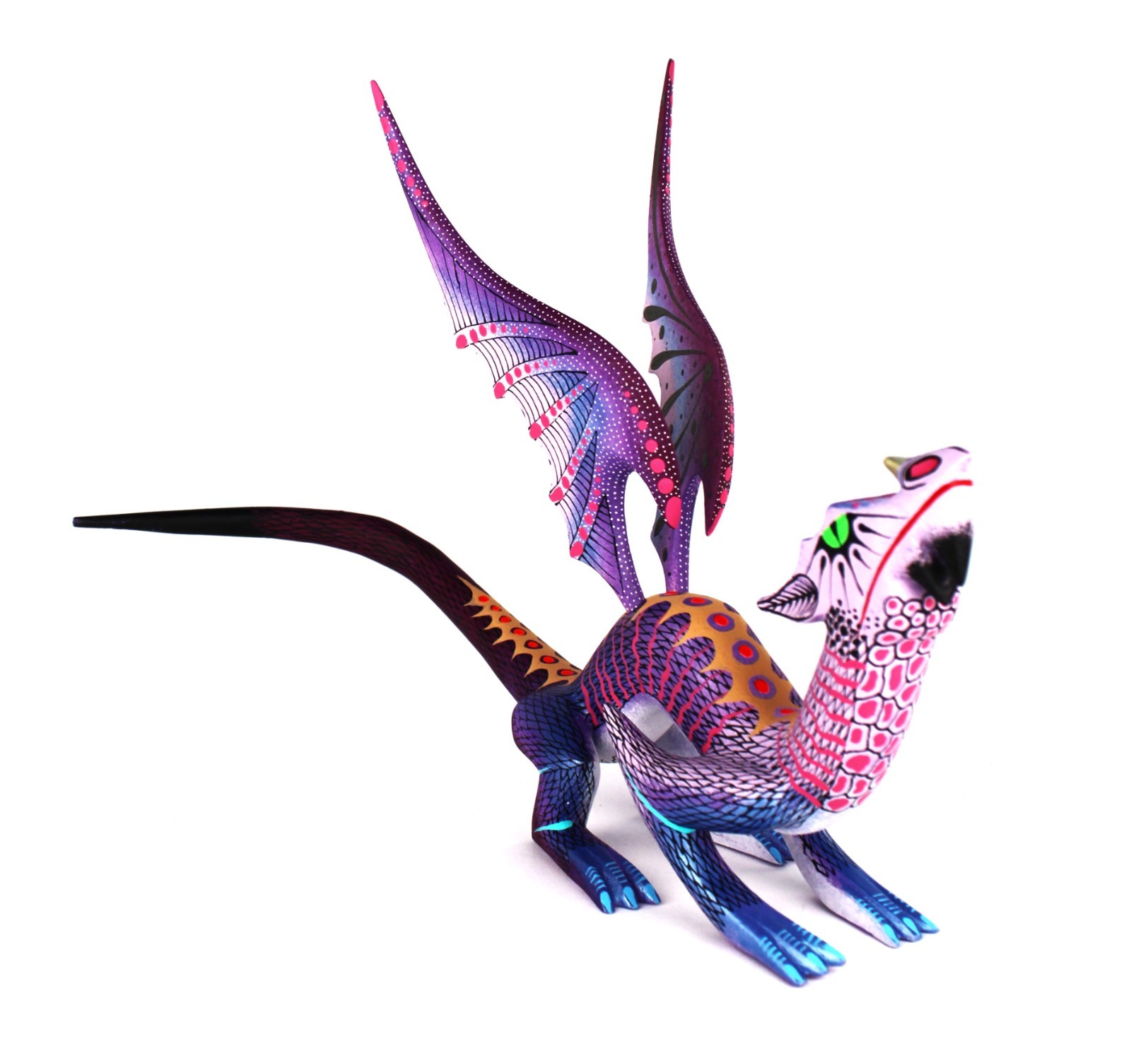 Oaxacan Wood Carving David Blas Mystical Dragon Oaxaca Mexican Folk Art Alebrije