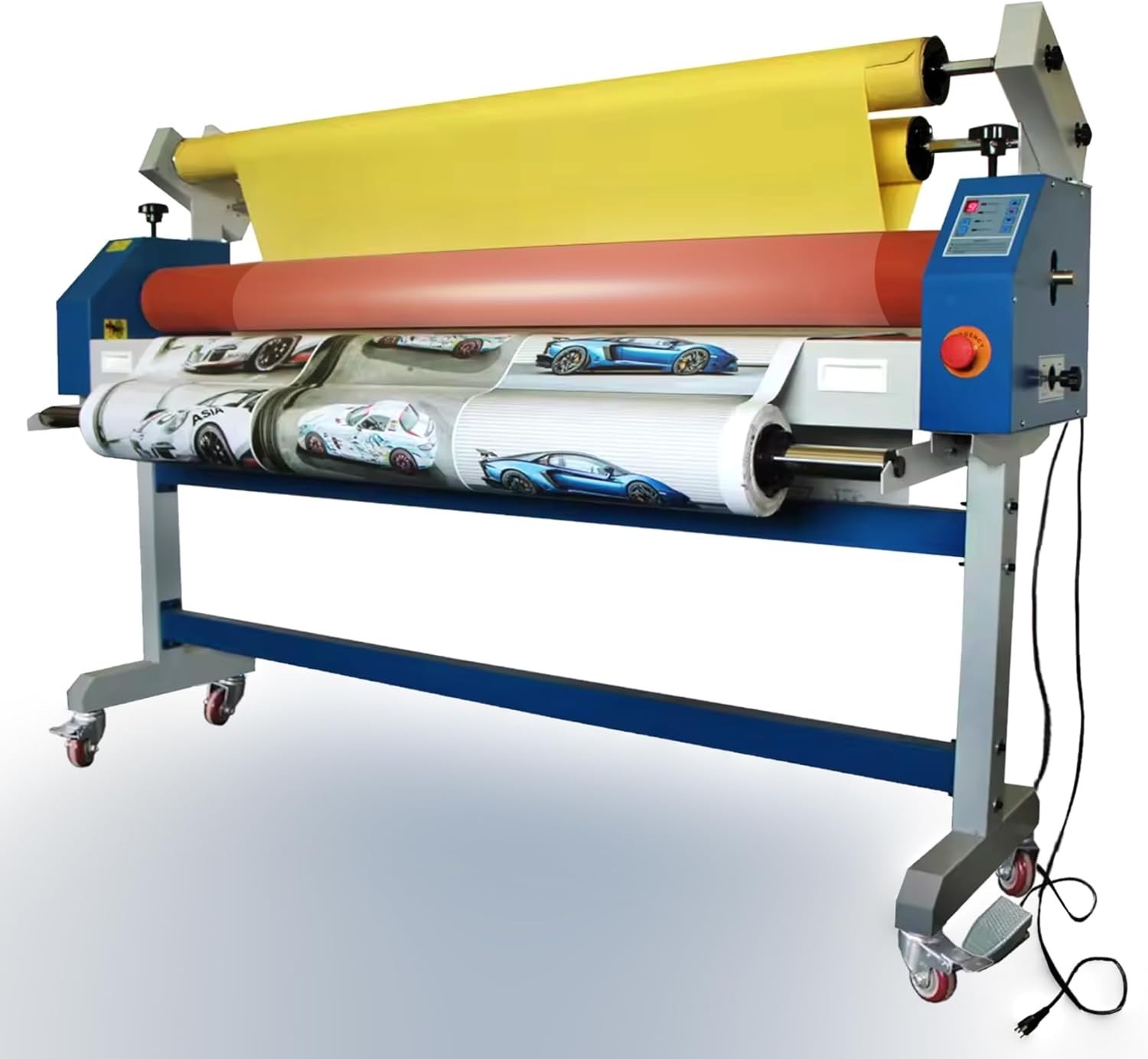 63" Wide Format Cold Laminating Machine110V 1" THK Electric Stand Cold Laminator