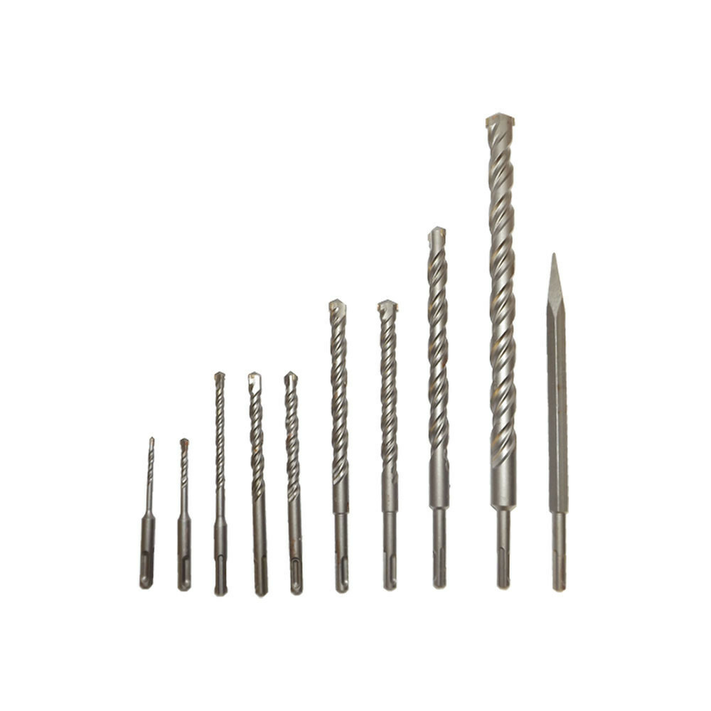 9 pc SDS Shank Drill Bits Plus Concrete Masonry Rotary Tools w/ Case
