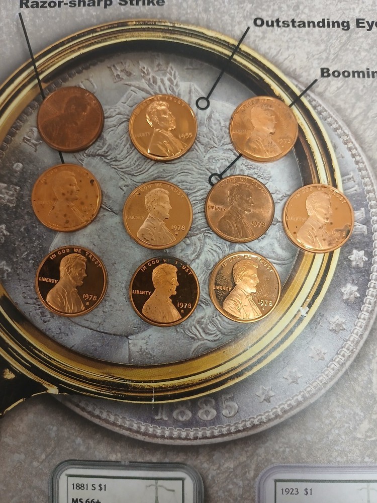 10 LINCOLN 1 CENT  MIXED DATES AND MINTS nice  TP-4164