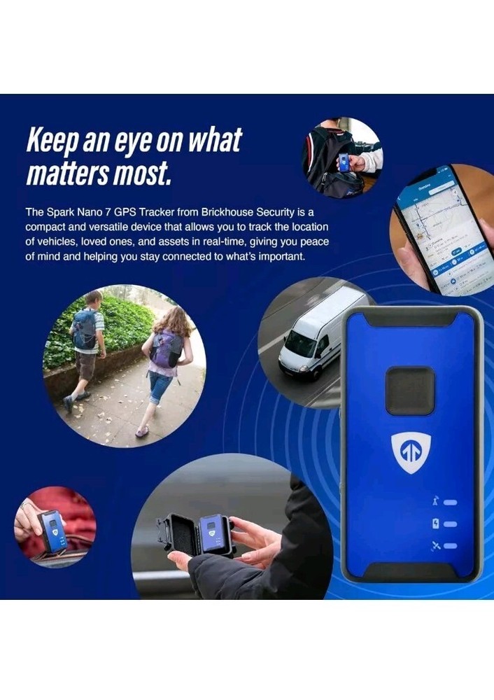 Brickhouse Security Spark Nano 7 GPS Tracker for Vehicles - subscription needed