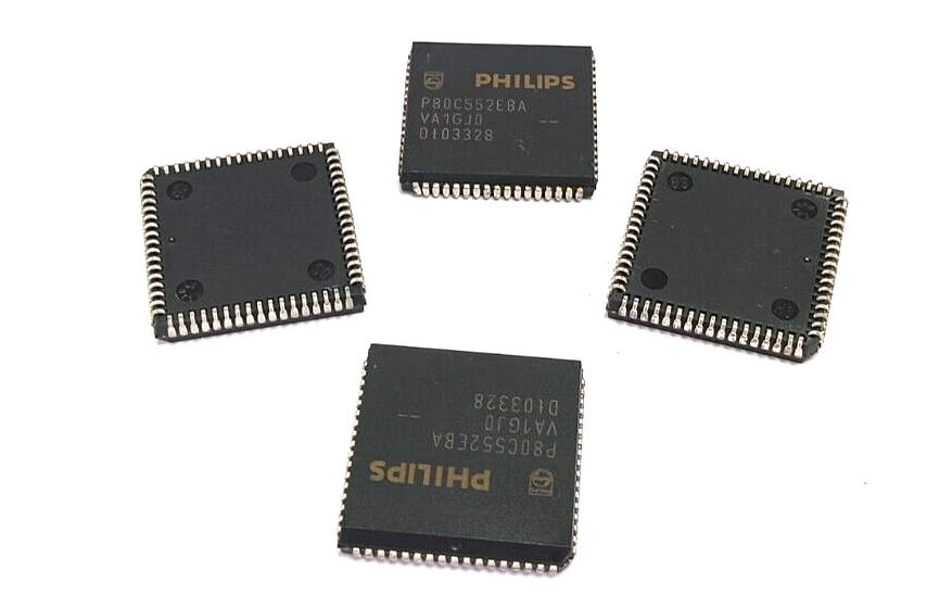 4Pcs Lot P80C552EBA Philips Single-Chip 8-Bit Microcontroller IC