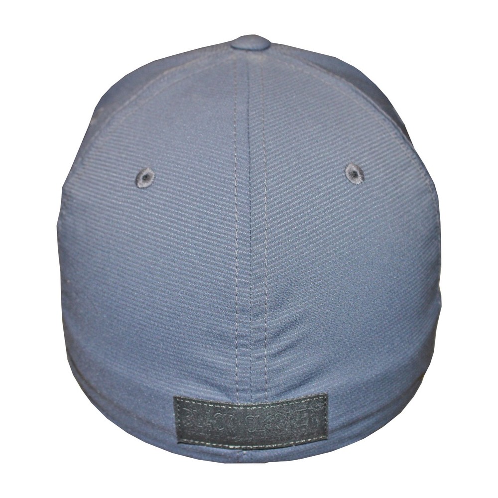 Black Clover Sharp Flat Fitted Golf Hat, Small/Medium Heather Gray