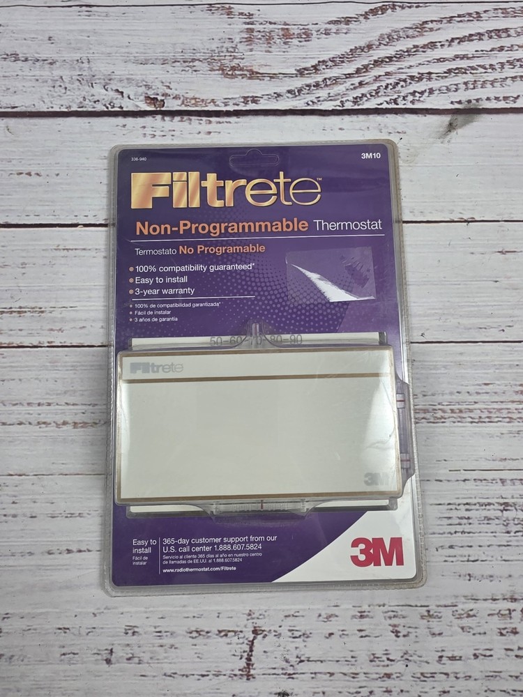 Filtrete 3M Non Programmable Thermostat Model 3M10 NEW Sealed Package