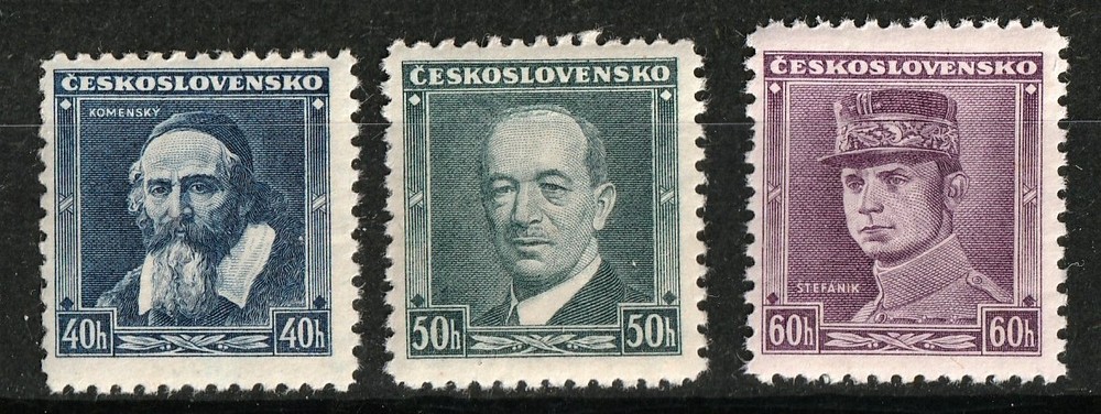 Czechoslovakia           215 - 217         MH OG