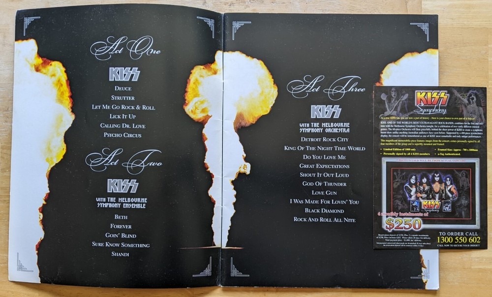 KISS Symphony Tour Book **RARE**