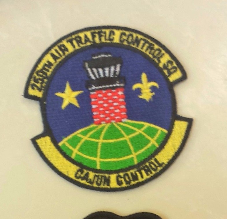 USAF PATCH, 259TH AIR TRAFFIC CONTROL SQUADRON, CAJUN CONTROL, COLOR