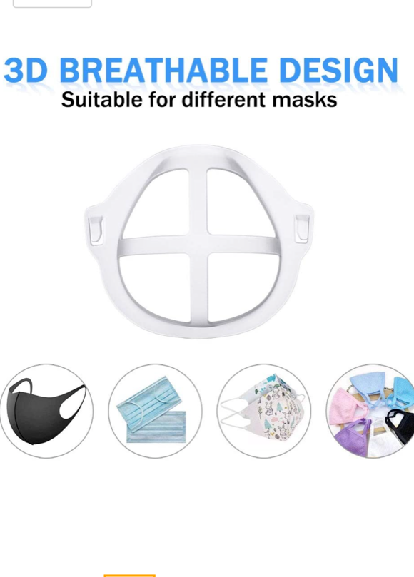 5 PACK OF 3D SILICONE MASK BRACKET