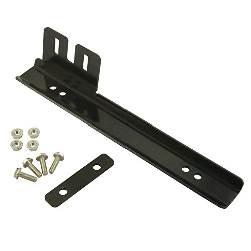 Front Bumper License Plate Mount Bracket Relocator Holder Bar Black