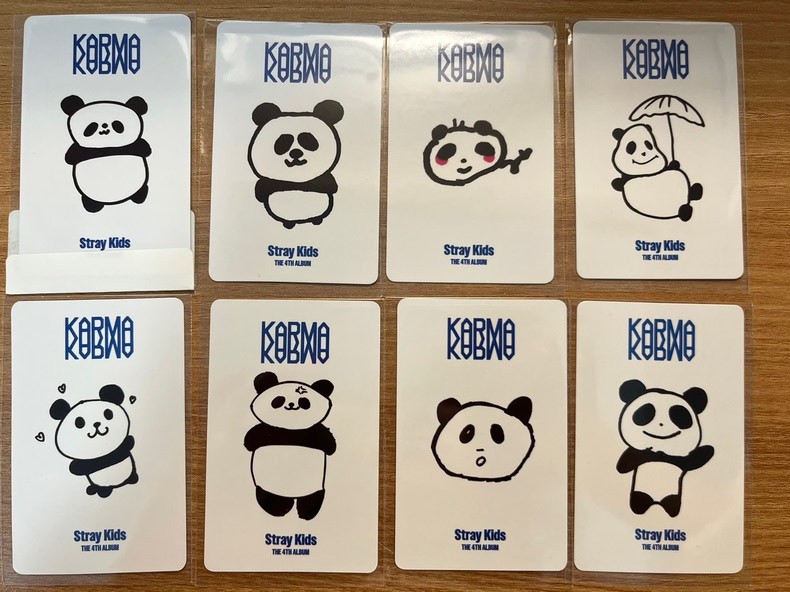 【ON THE WAY】SKZ Stray Kids KARMA KMSTATION KMS PANDA SIGN POB OFFICIAL PHOTOCARD