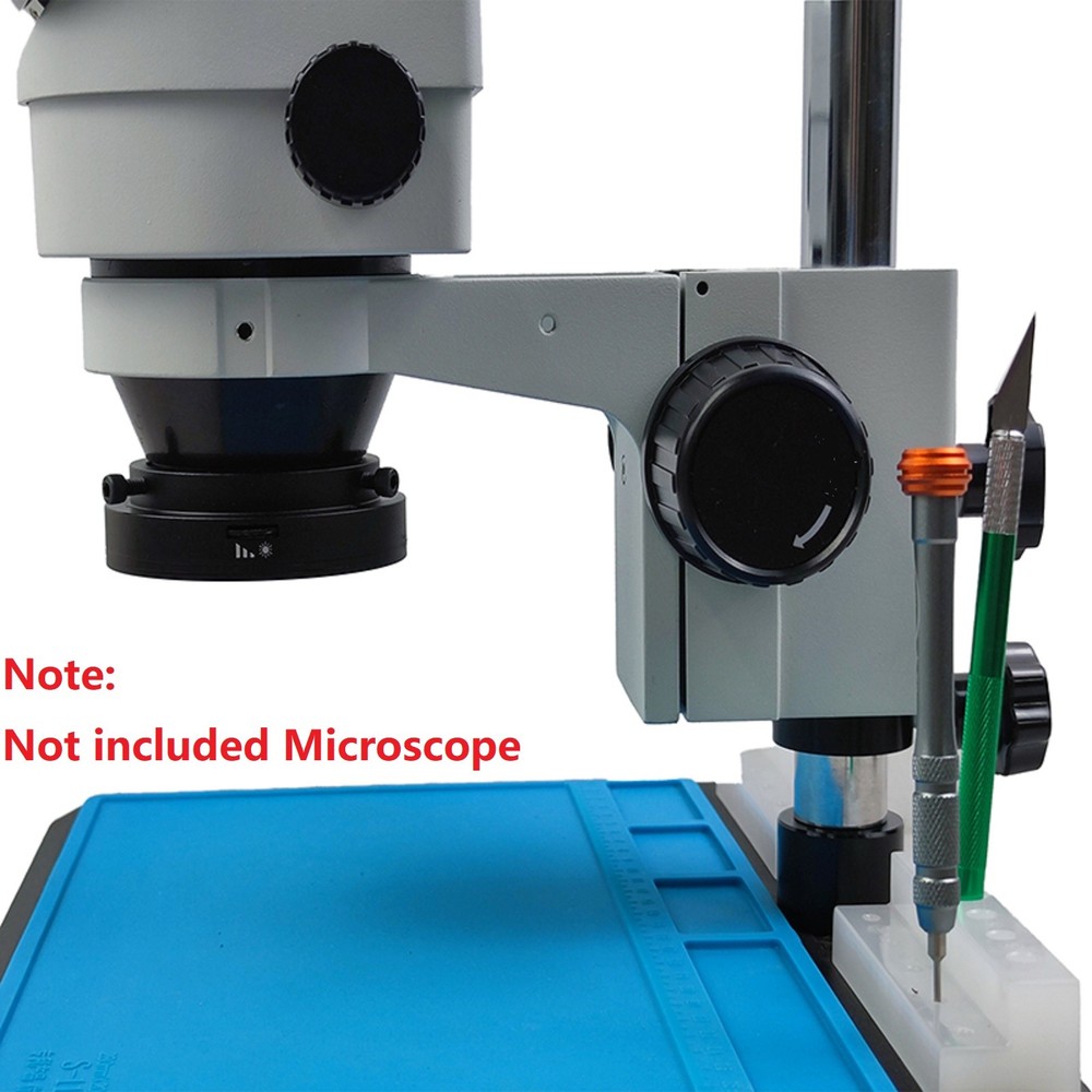 6500K-7000K USB 72 LED Ring Light Microscope Illuminator Adjustable Focus Lamp