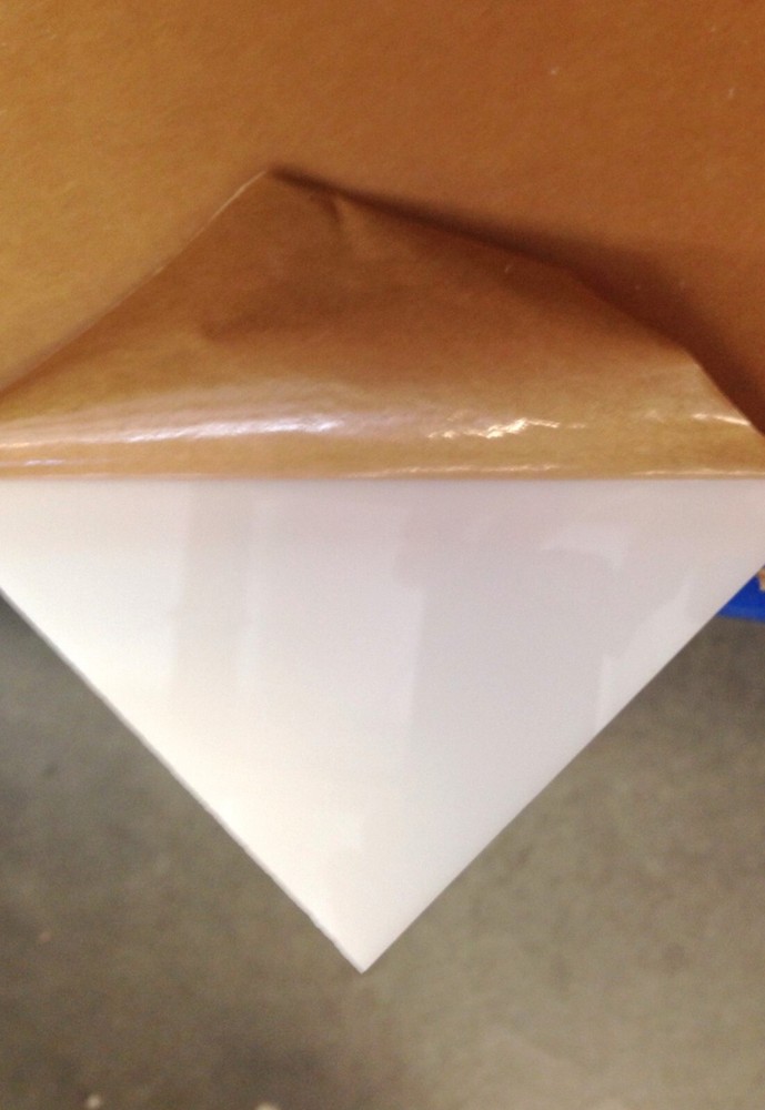 Acrylic Plexiglass Plastic Sheet - 1/8" (3mm) Thick - White - 12"x12" Sheet